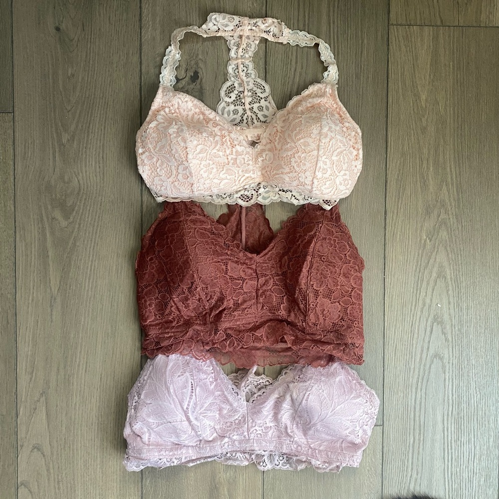 BUNDLE of Three Bralettes | Size XL